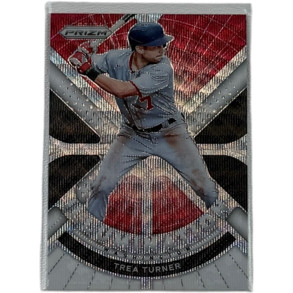 2021 Prizm Trea Turner White Wave Prizm Illumination Insert #IL-11 Nationals
